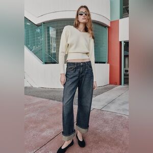 Zara High Rise Z1975 Relaxed Fit Jeans